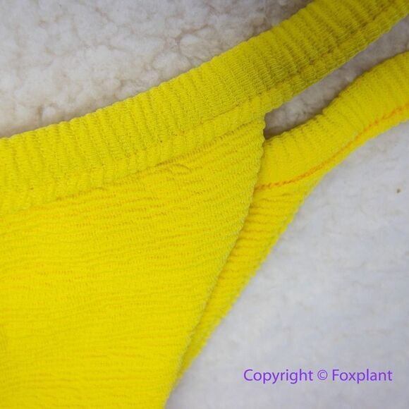 New! Set! Mello the Label low‎ cut top and Brazilian bottom Limao yellow, size M - Picture 11 of 16